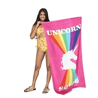 unicorn squad beach towel 30in x 60in