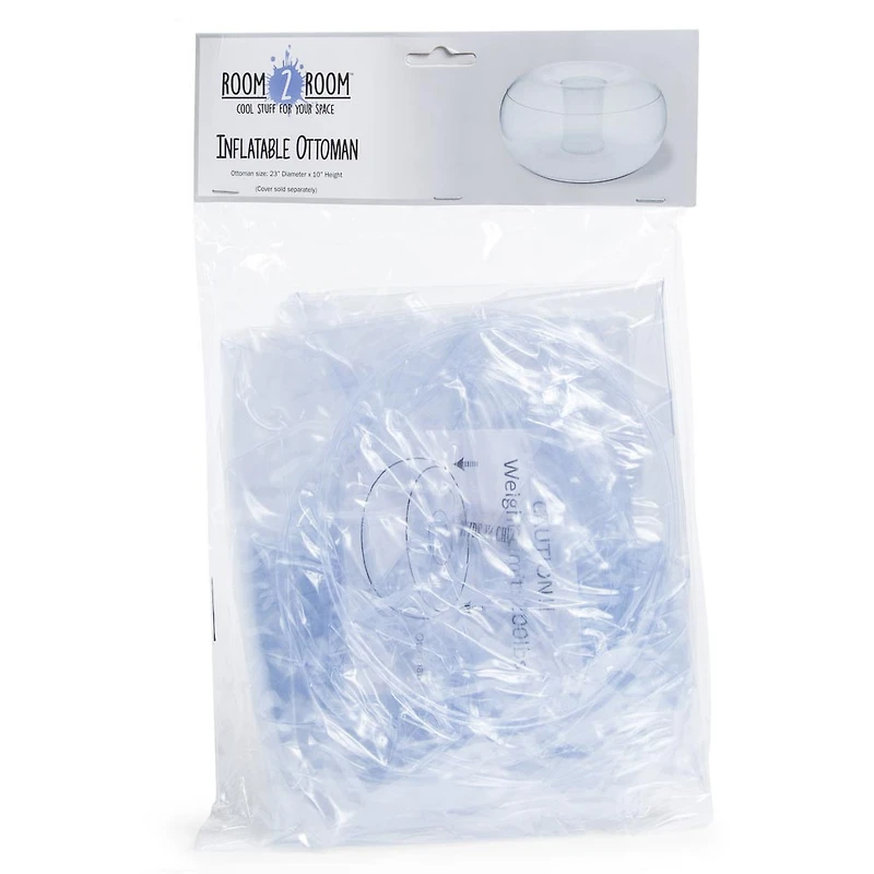 inflatable ottoman 23in x 10in