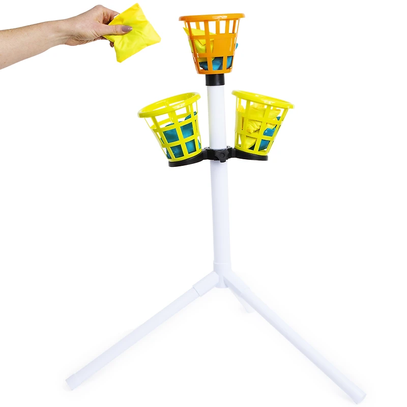 bean bag bucket toss outdoor game