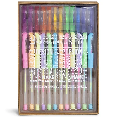 scented and swirl gel pen pack 24-count
