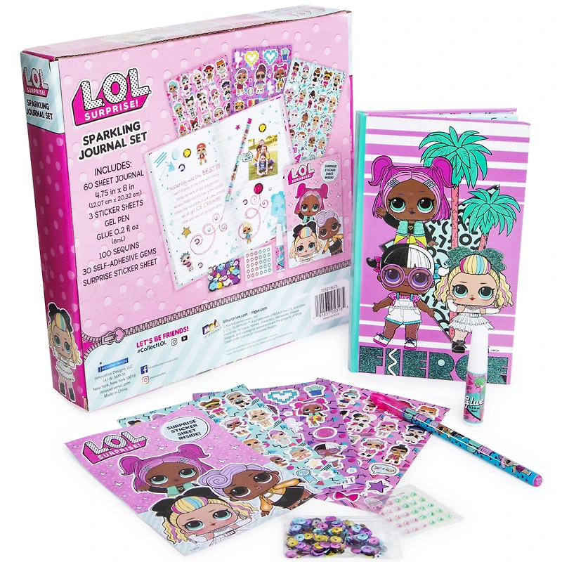 lol surprise sparkling journal set