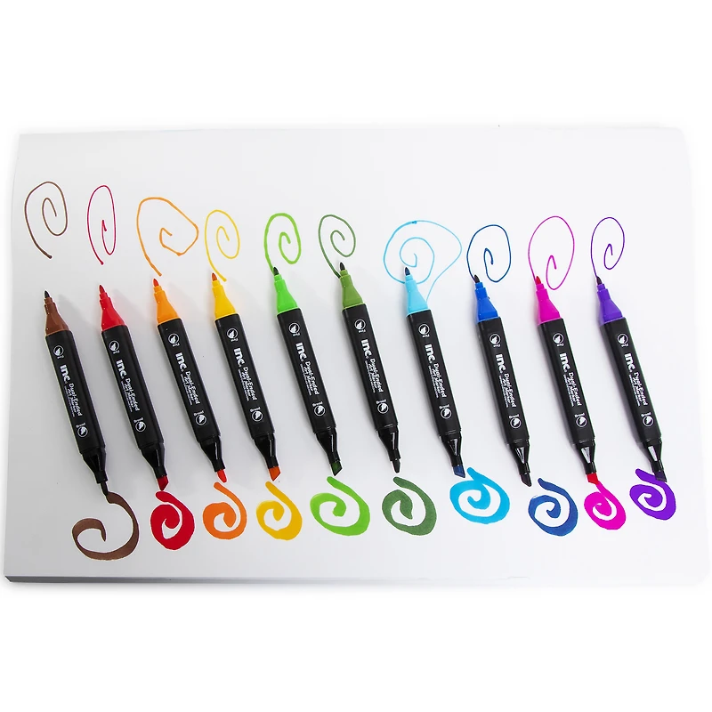 dual-ended art markers 10-pack