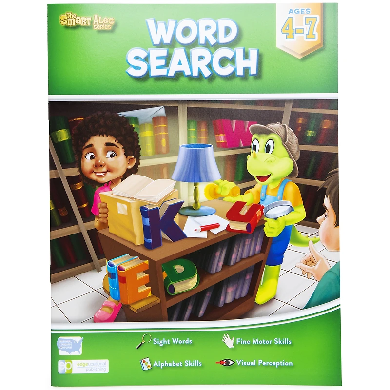 the smart alec series math word search workbook - ages 4 to 7