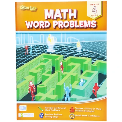 the smart alec series math word  problems workbook - grade 4
