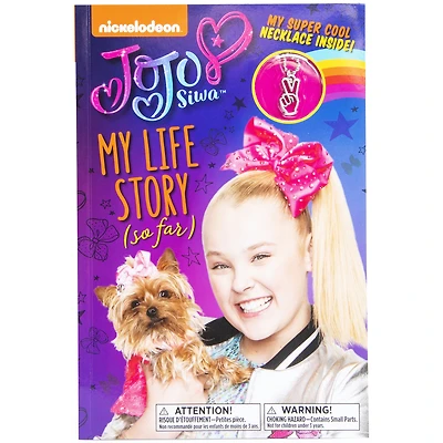 jojo siwa my life story (so far) autobiography book and necklace set