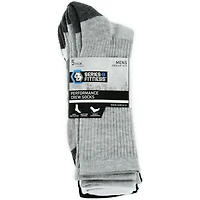 Series-8 Fitness™ Young Men's Performance Crew Socks 5-Pack