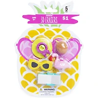 vacation 3D erasers 5-count