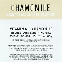 vitamin A + chamomile scented bath bombs 10-count
