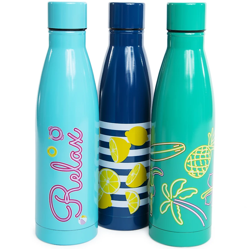 Summer Print Stainless Steel Water Bottle 26oz