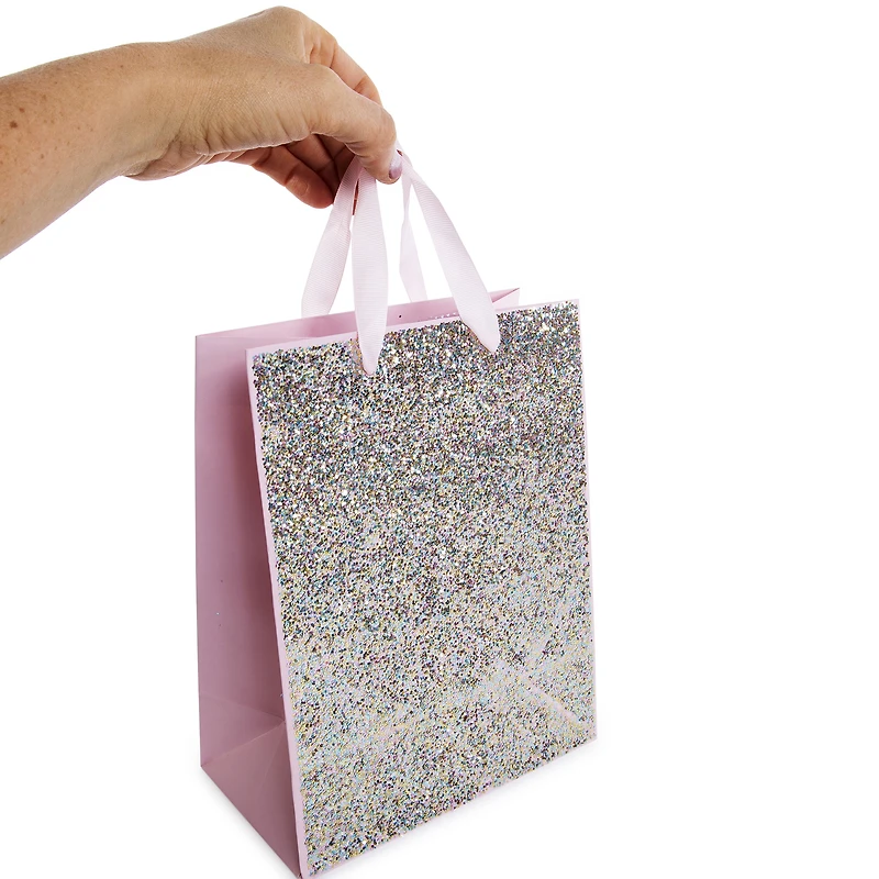 chunky glitter medium gift bag