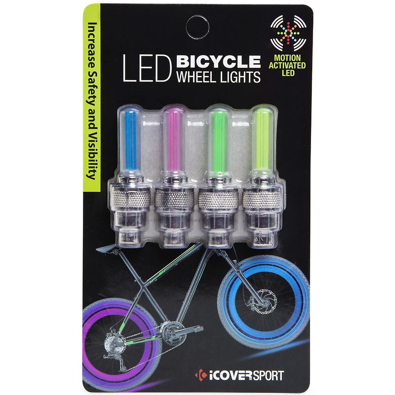 bike wheel LED lights 4-pack