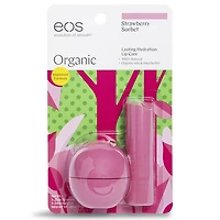 Eos® Organic Lip Balm Strawberry Sorbet 2-Pack