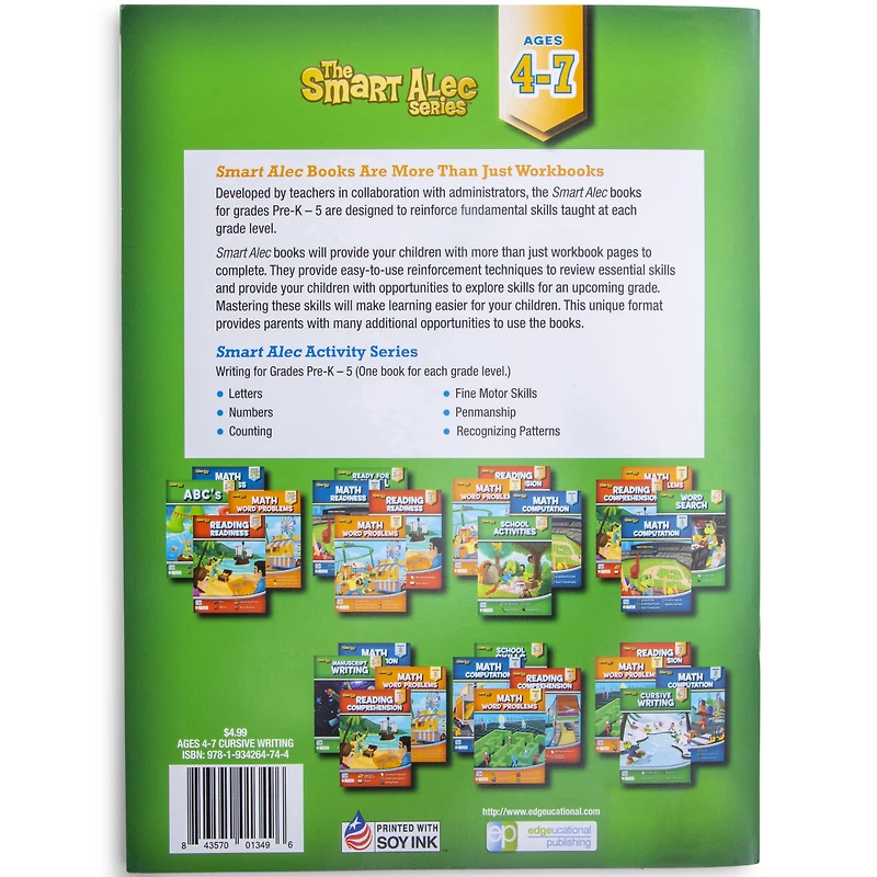 the smart alec series cursive writing activity book