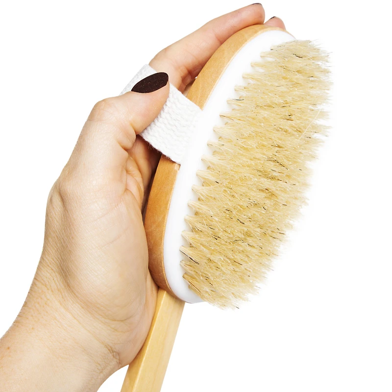 wooden bath back brush