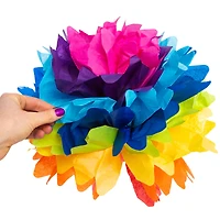 Rainbow Tissue Pom Pom 17in