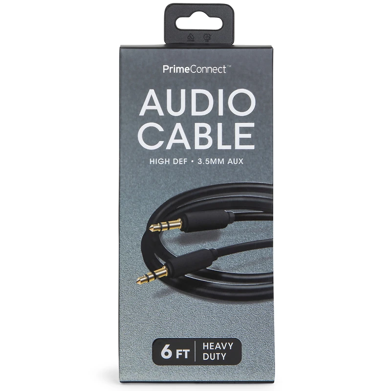 6ft Heavy Duty 3.5Mm Audio Cable