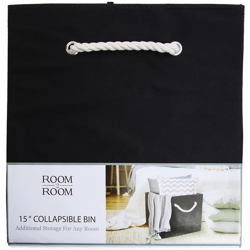 large collapsible storage bin 15in