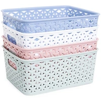 Medium Lattice Storage Baskets 10in x 8in