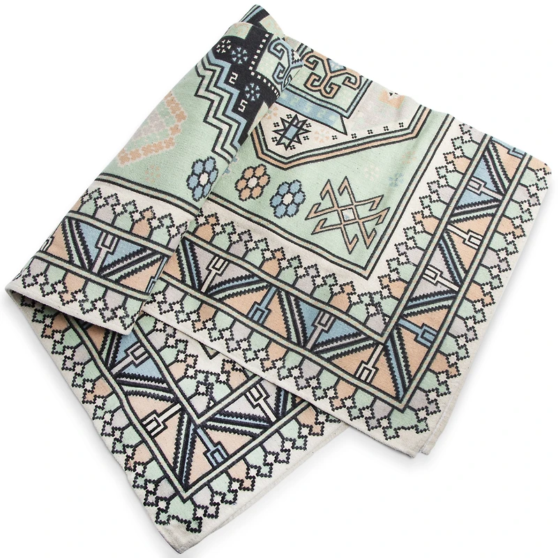 Printed Cotton Kilim Rug 3ft X 5ft