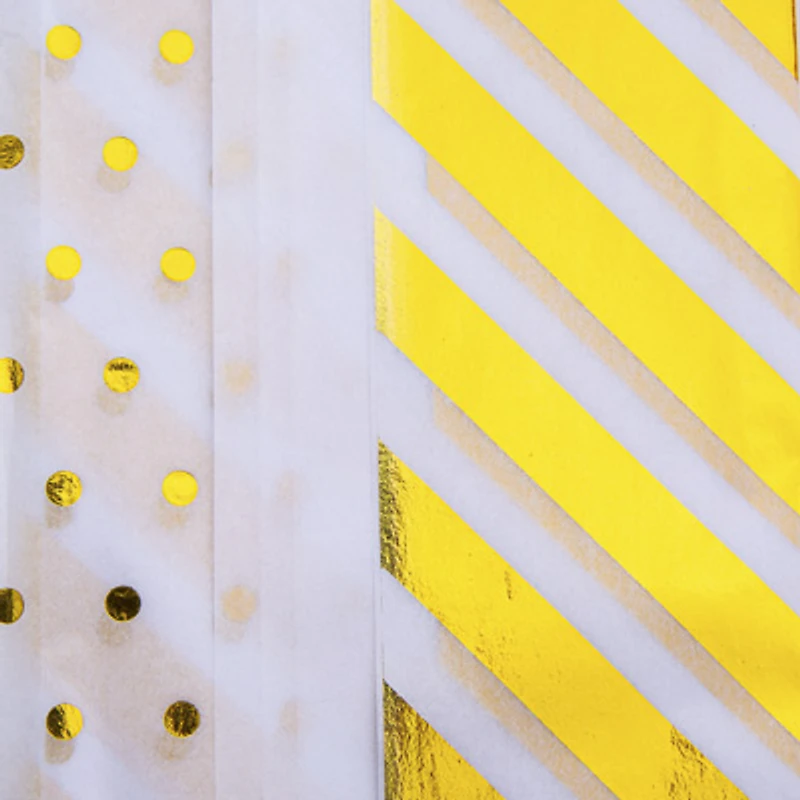 Metallic Gift Tissue 8-Sheet Set