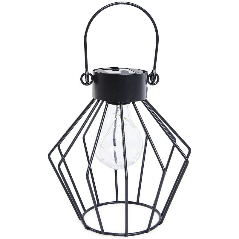 cage outdoor solar lantern