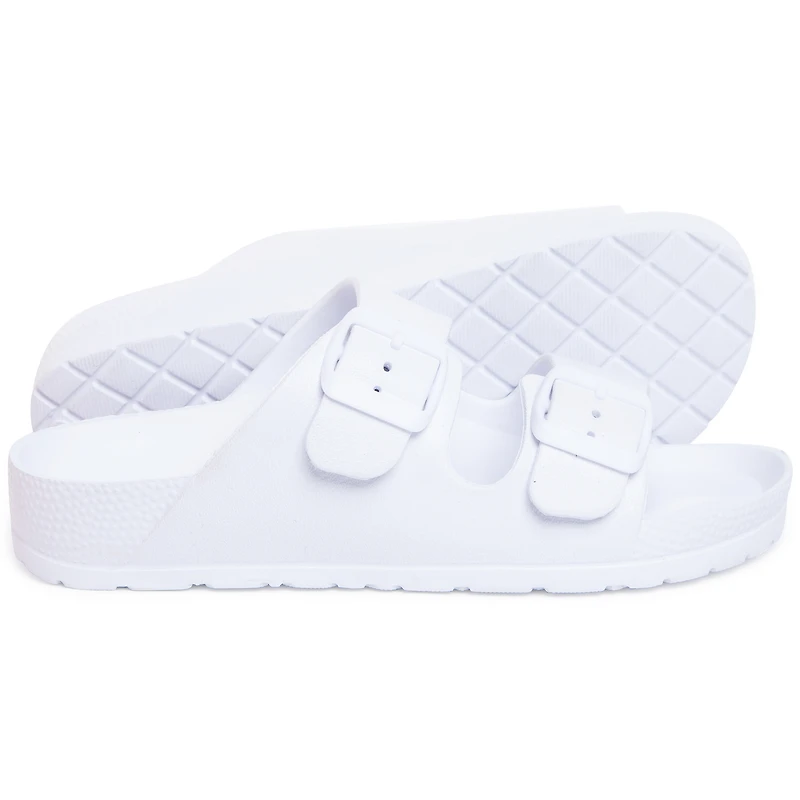 Ladies Eva Double Buckle Sandals