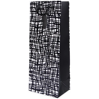 Textured Bottle Gift Bag 5.5in X 14.25in
