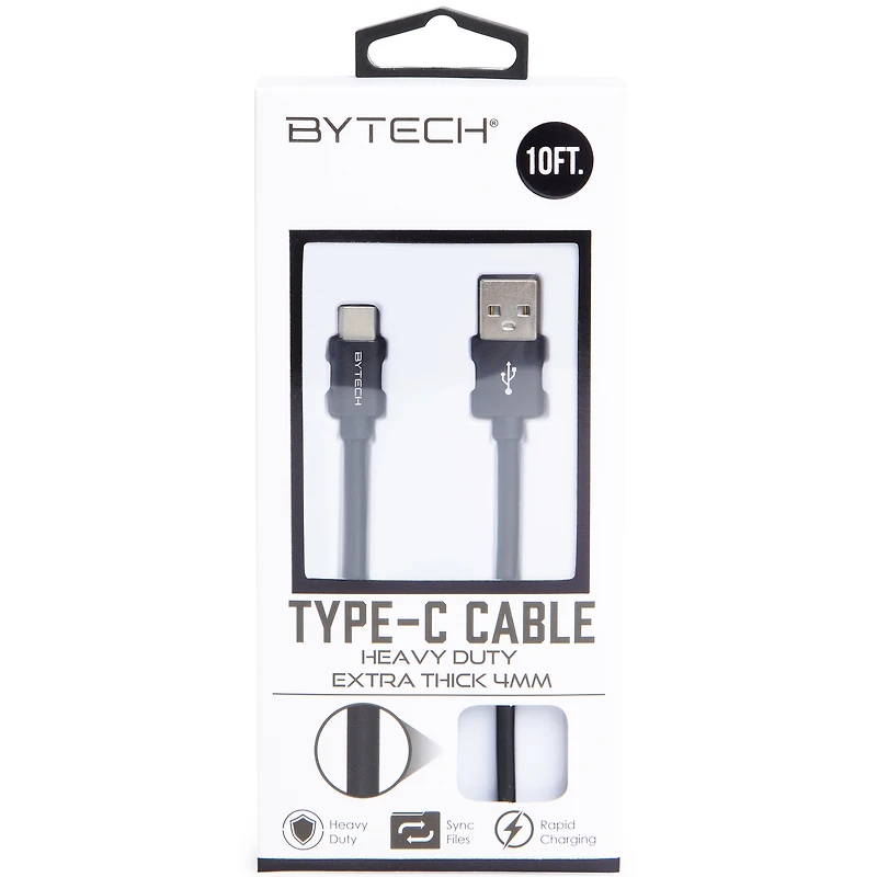 Heavy Duty Usb-C Cable 10ft