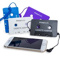 prime audio™ cassette adapter for car stereo