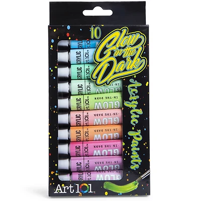 art 101 glow in the dark acrylic paints
