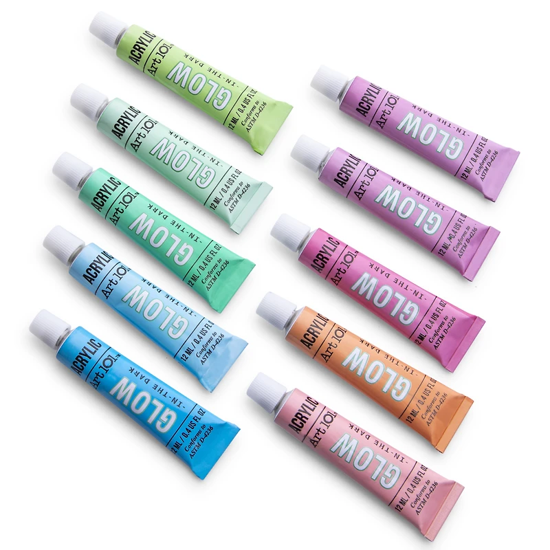 art 101 glow in the dark acrylic paints