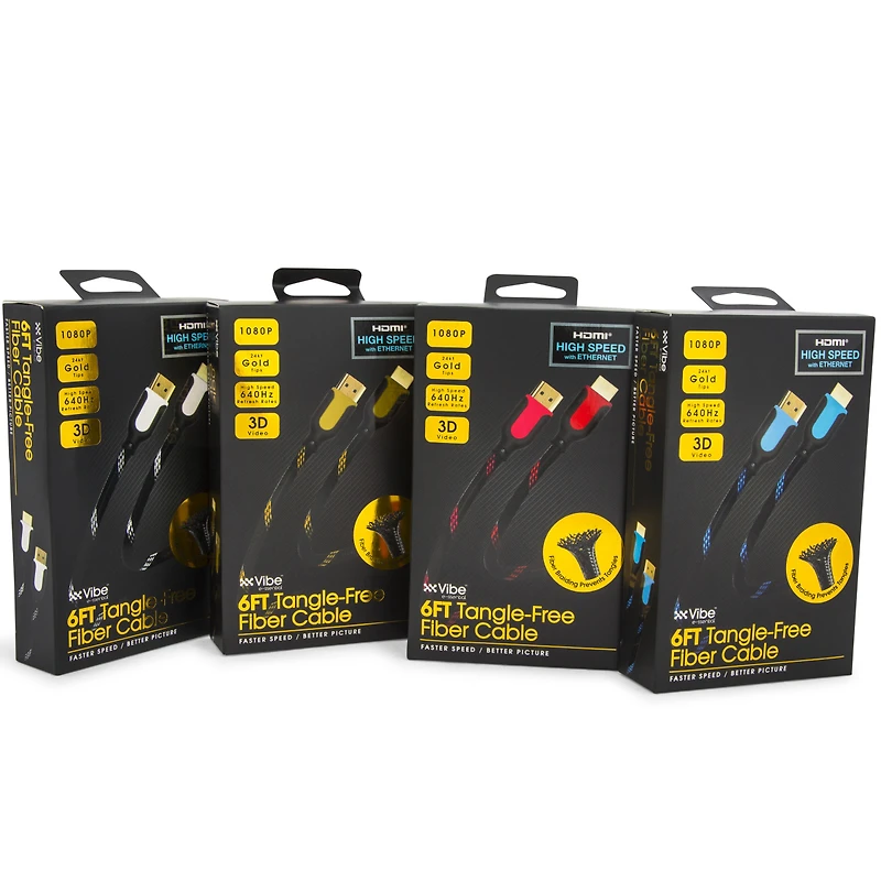 tangle-free hdmi cable 6ft