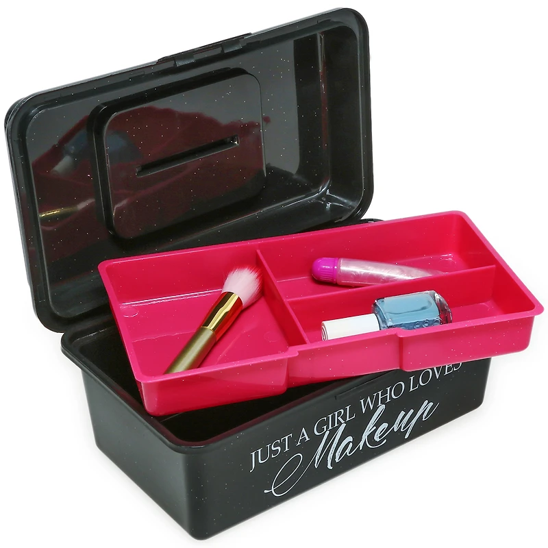 Makeup Organizer Box 'Just A Girl Who Loves Makeup'