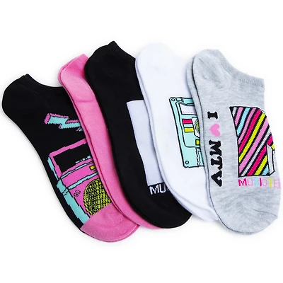 Ladies Mtv™ No-Show Ankle Socks 5-Pack