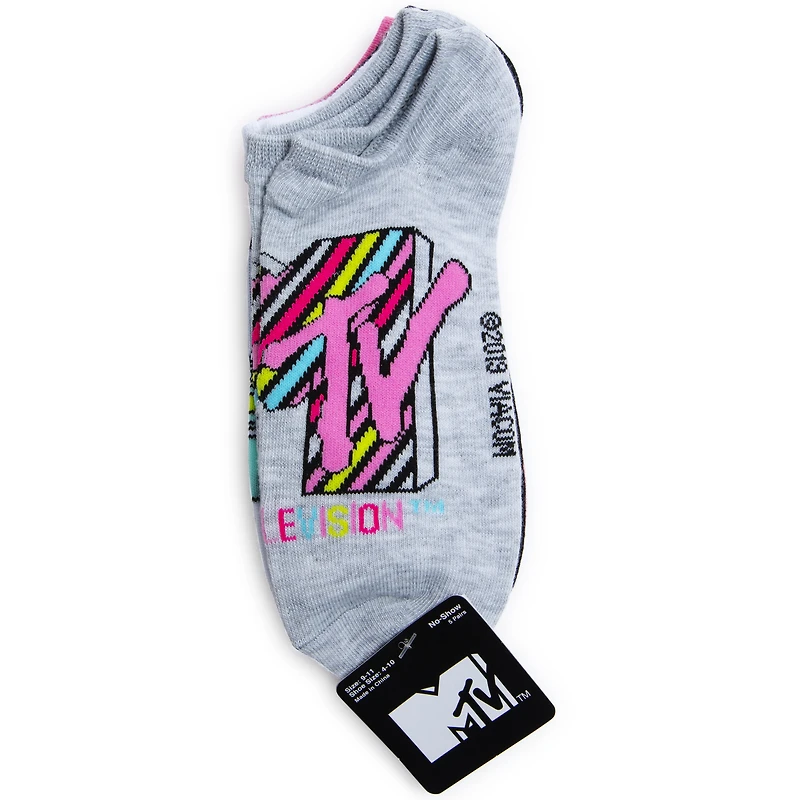Ladies Mtv™ No-Show Ankle Socks 5-Pack