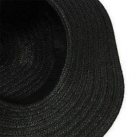 Juniors Raffia Woven Sun Hat W/ Embroidery