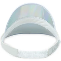 juniors 'love is love' rainbow holographic visor