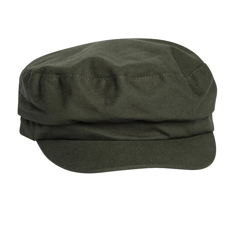 olive cabbie hat