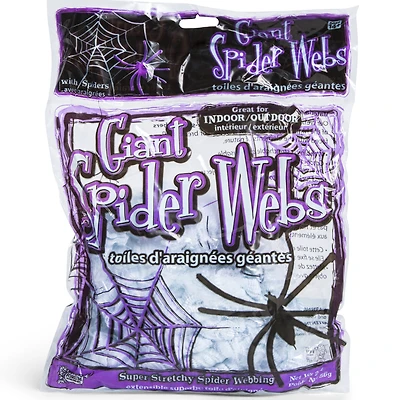 giant white spider web decoration