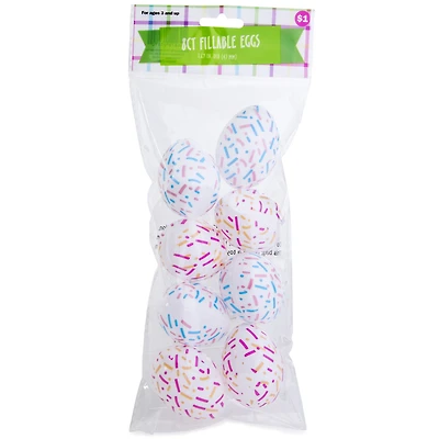 Confetti Fillable Easter Eggs 8-Count