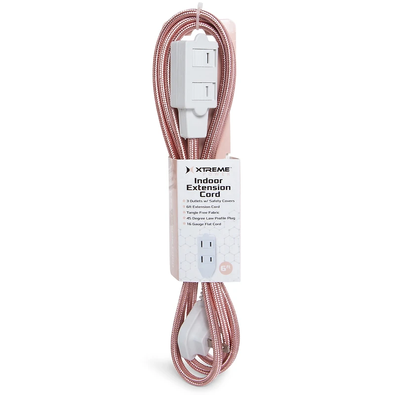 6ft Extension Cord With 3 Outlets