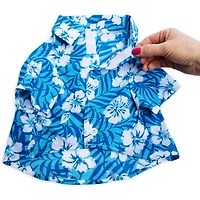hawaiian shirt for dogs - blue