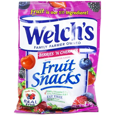 welch's berries 'n cherries fruit snacks 5oz