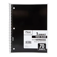 Mead® 1 Subject Wide-Ruled Spiral Notebook