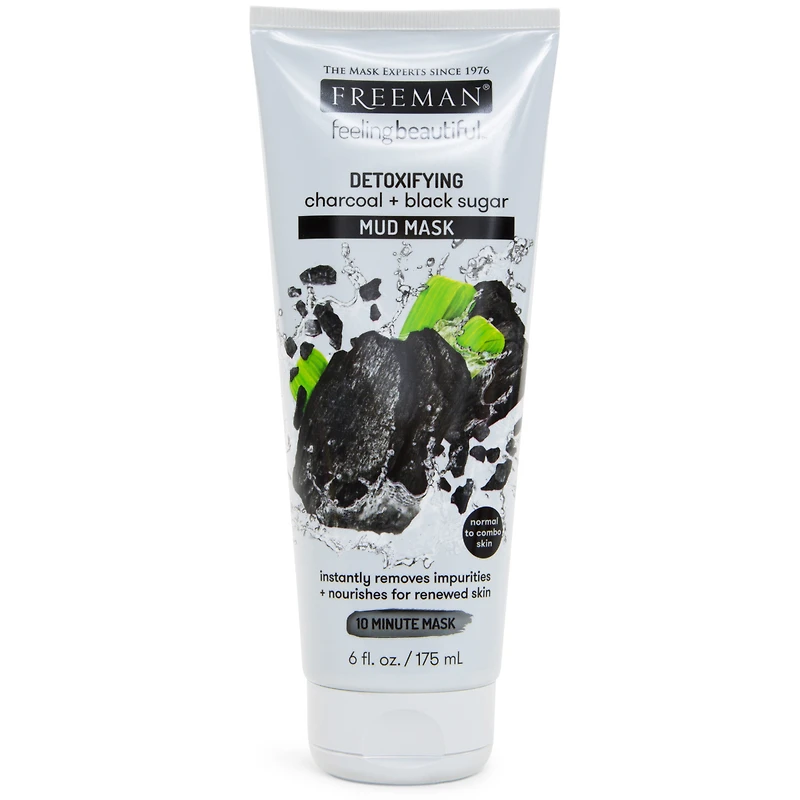 freeman feeling beautiful detoxifying charcoal + black sugar mud mask