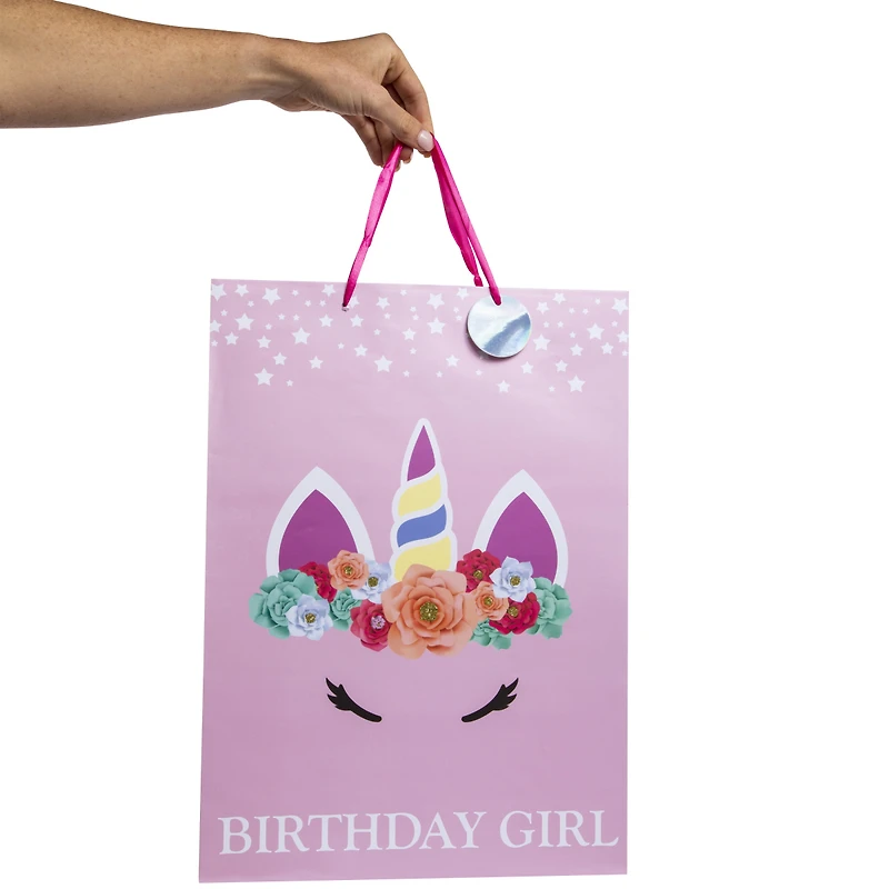 Unicorn Large Gift Bags 12.75in x 17.5in