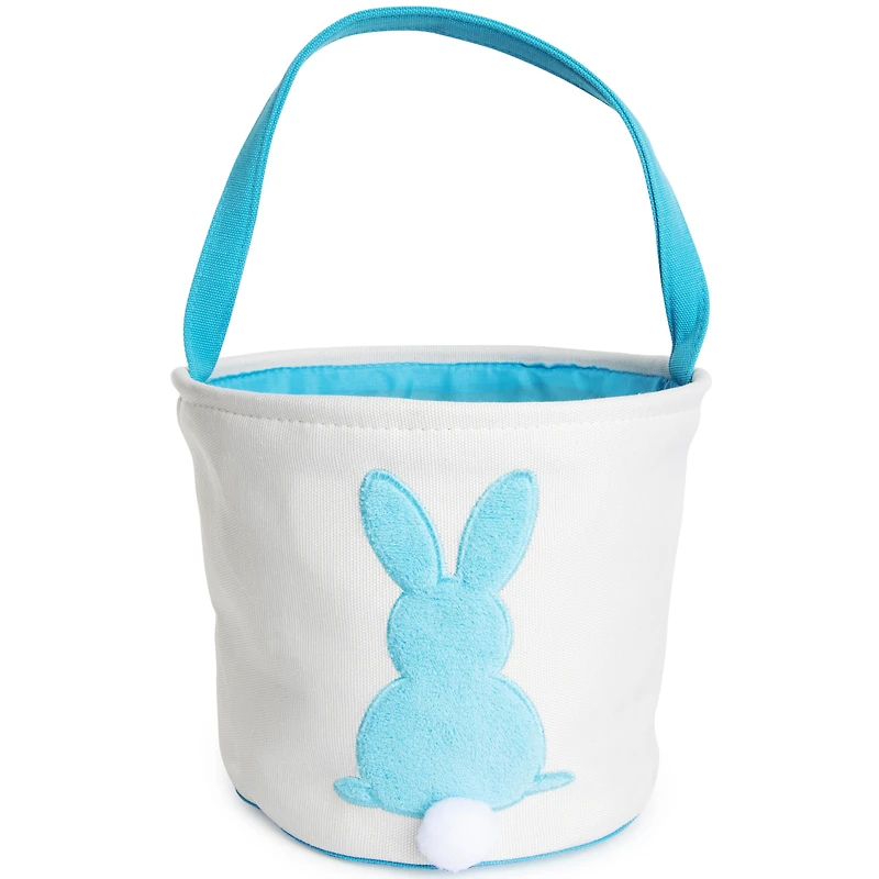 easter baskets, cheap cute bunny egg canvas butt baskets
