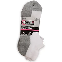 Series-8 Fitness™ Ladies Low-Cut Performance Ankle Socks 5-Pack
