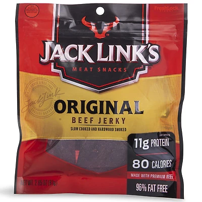 jack link's original beef jerky 2.85oz resealable bag