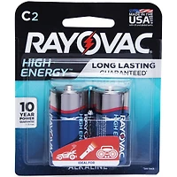 rayovac high energy c batteries 2-pack